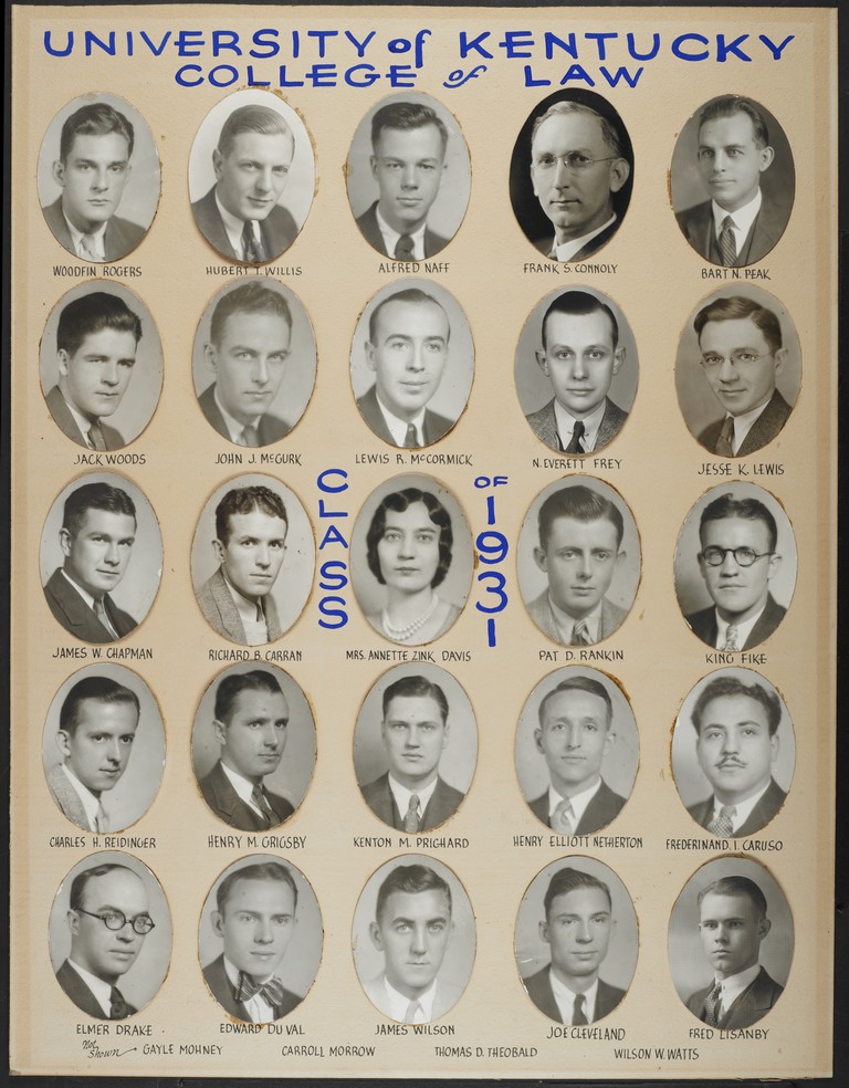 College of Law Class of 1931