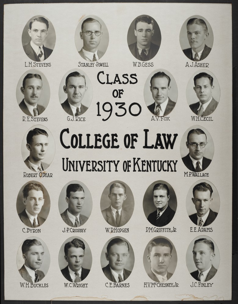 College of Law Class of 1930