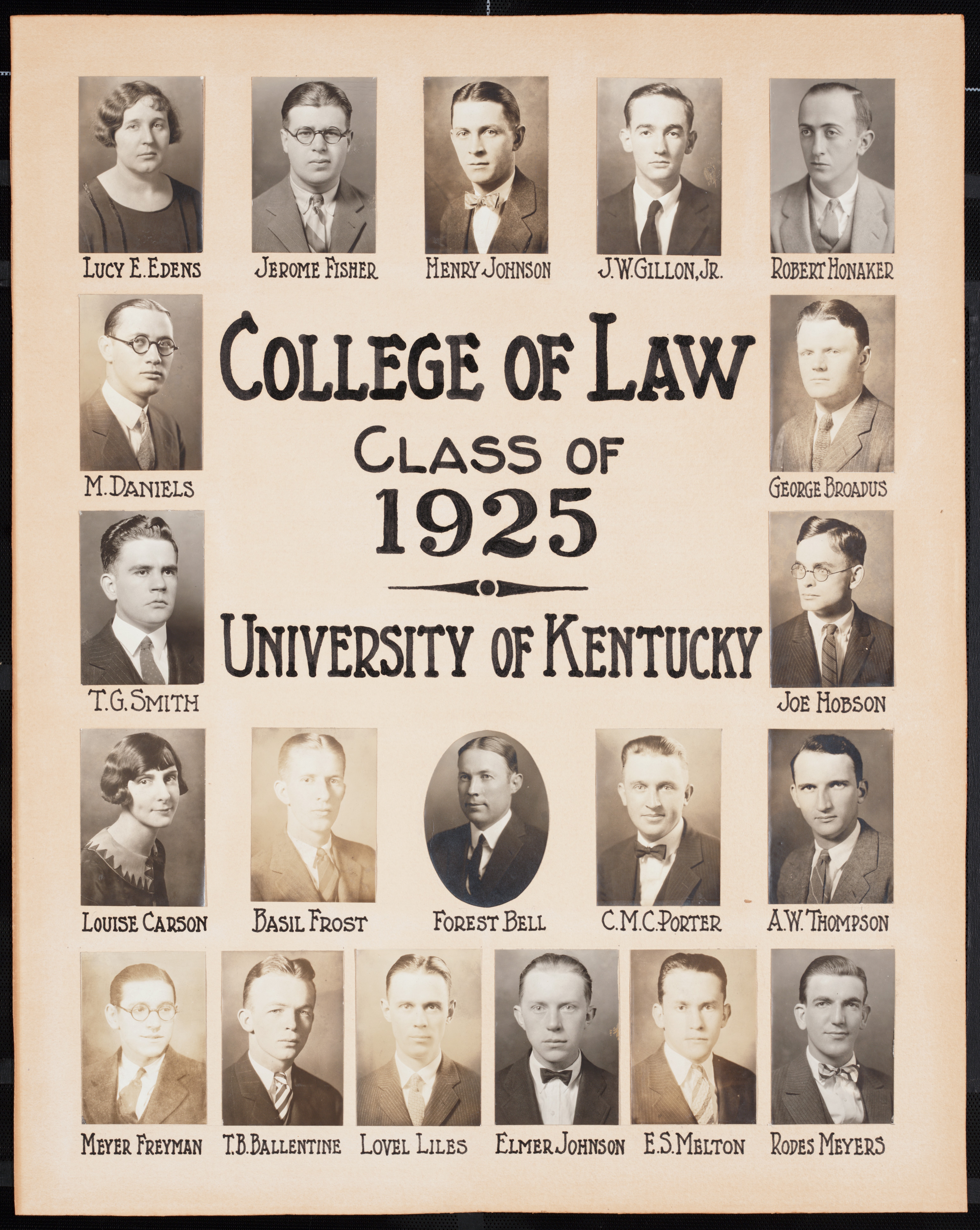 College of Law Class of 1925
