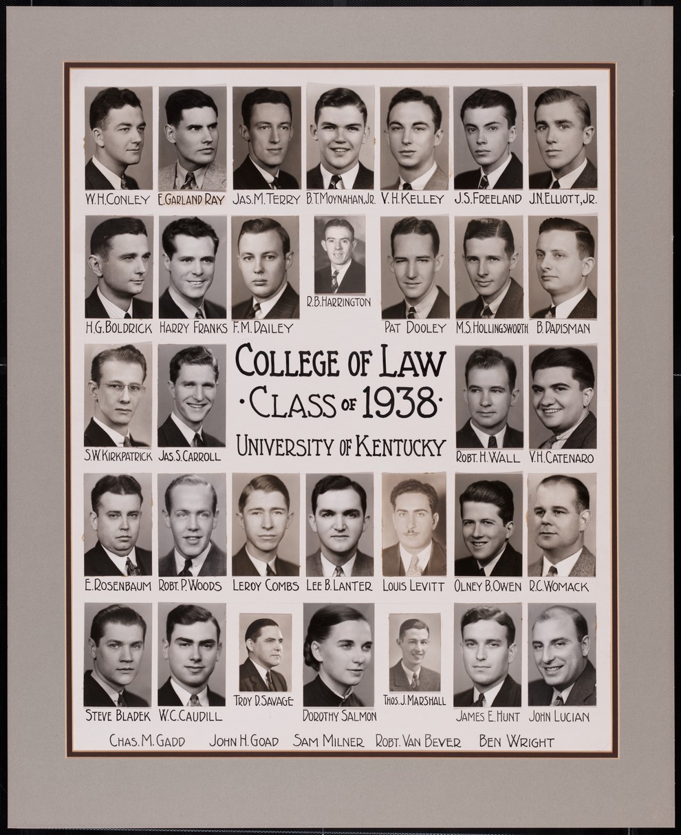 College of Law Class of 1938