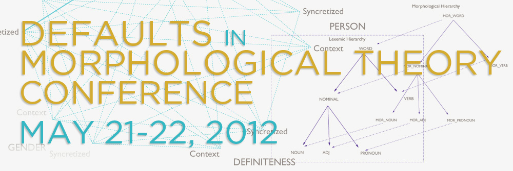 Defaults in Morphological Theory Conference