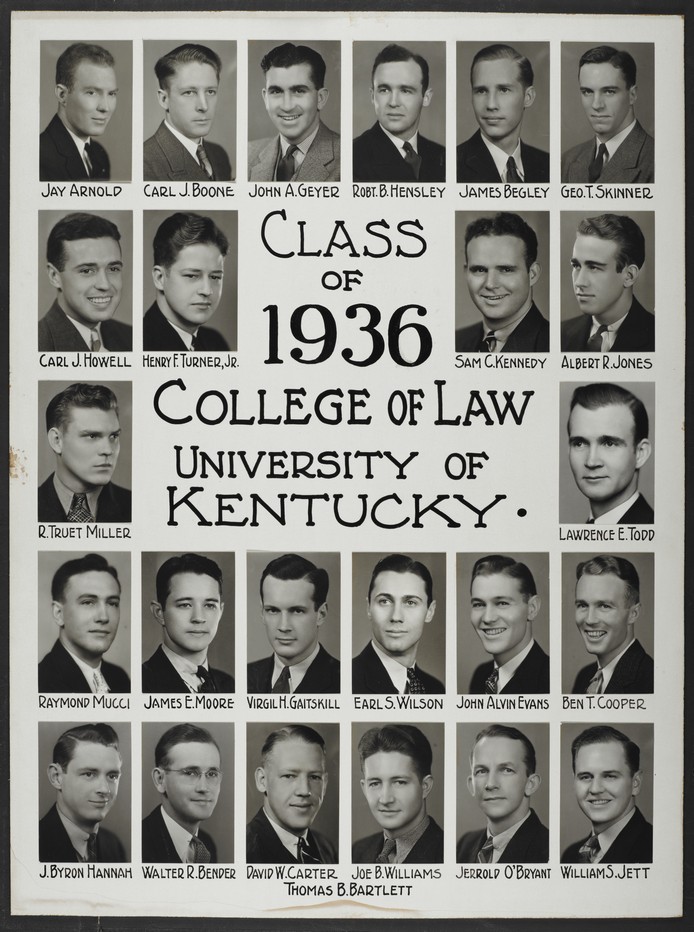 College of Law Class of 1936