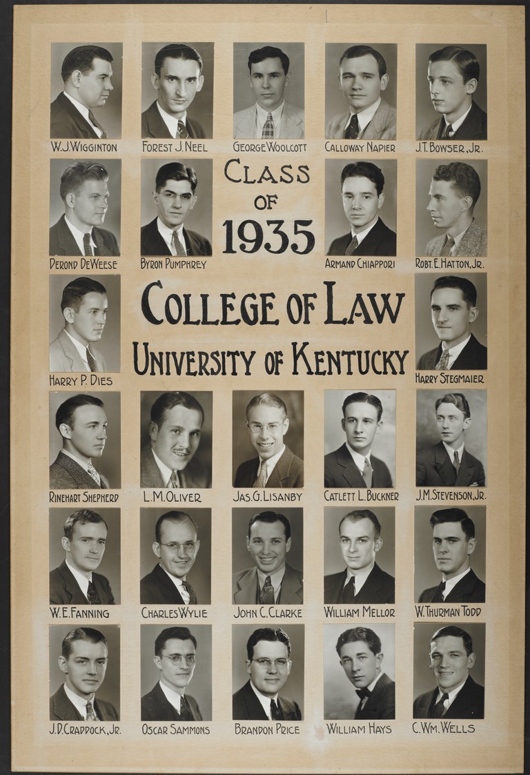 College of Law Class of 1935