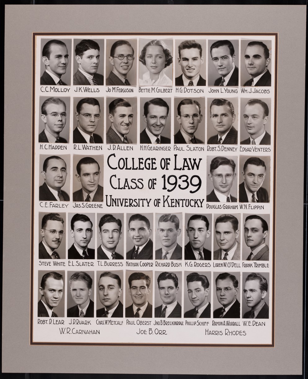 College of Law Class of 1939