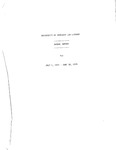 Annual Report for July 1, 1974 - June 30, 1975