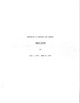 Annual Report for July 1, 1978 - June 30, 1979