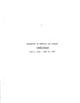 Annual Report for July 1, 1984 - June 30, 1985