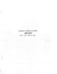 Annual Report for July 1, 1985 - June 30, 1986