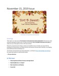 Tort & Sweet: An Occasional Law Library Newsletter, November 15, 2019 by University of Kentucky Law Library