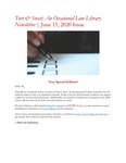 Tort & Sweet: An Occasional Law Library Newsletter, June 15, 2020 by University of Kentucky Law Library